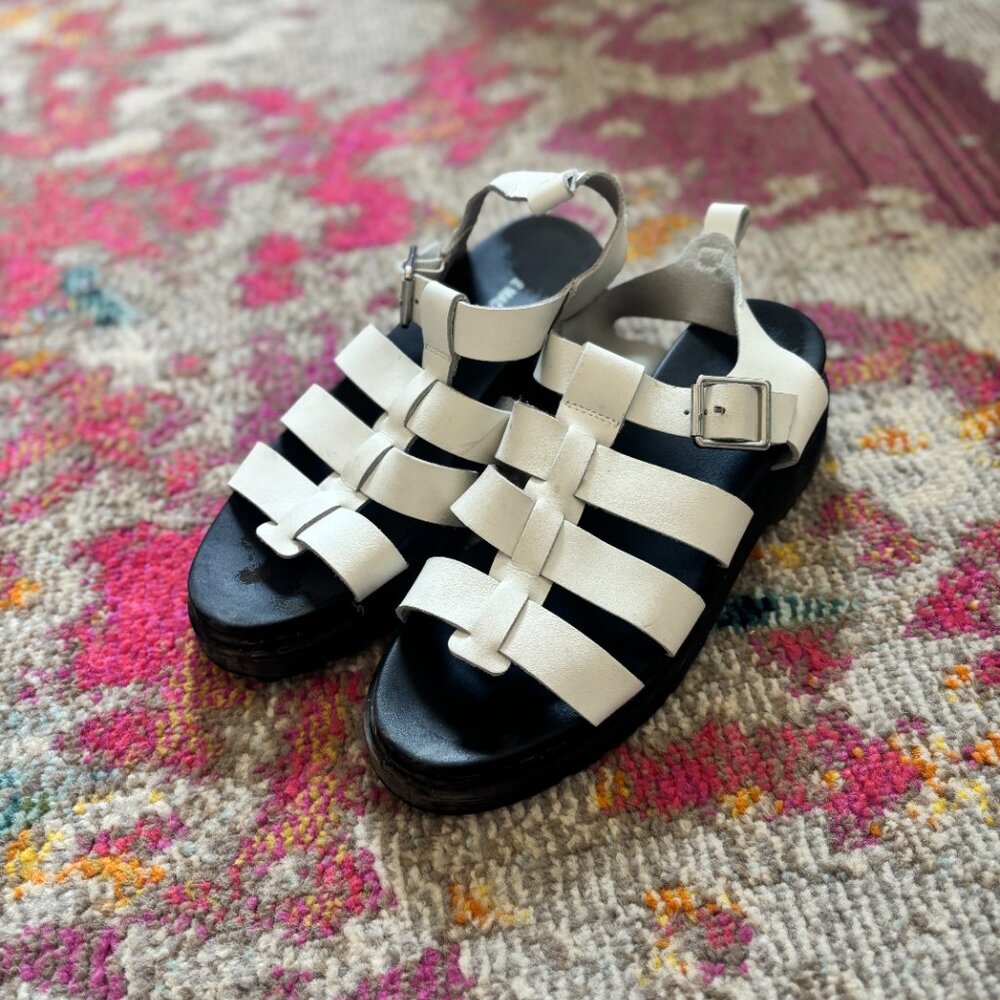 Steve Madden • white fisherman sandals - Picture 2 of 9